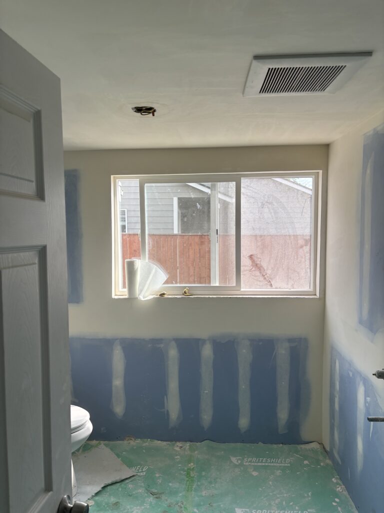 Bathroom Remodel Drywall